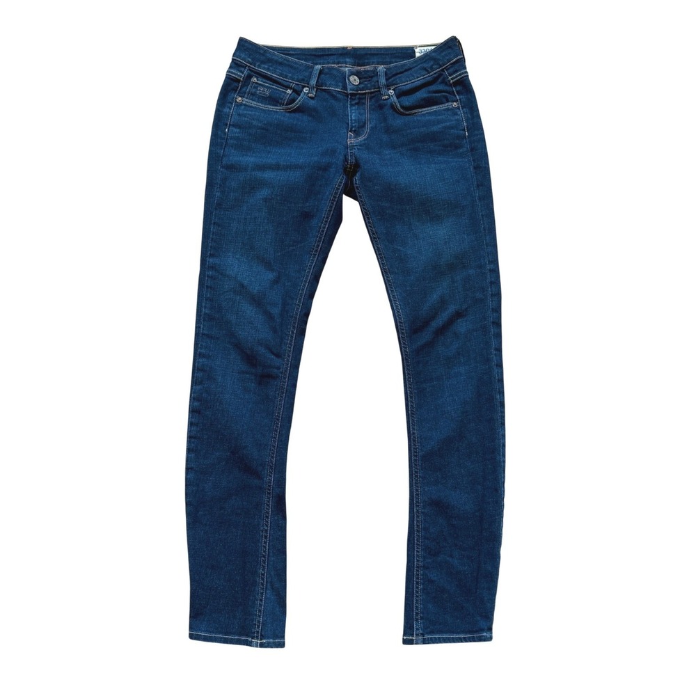 G-Star RAW 3301 Skinny Jeans Dark Wash Denim Women 30x32 Minimalist‎ Chic